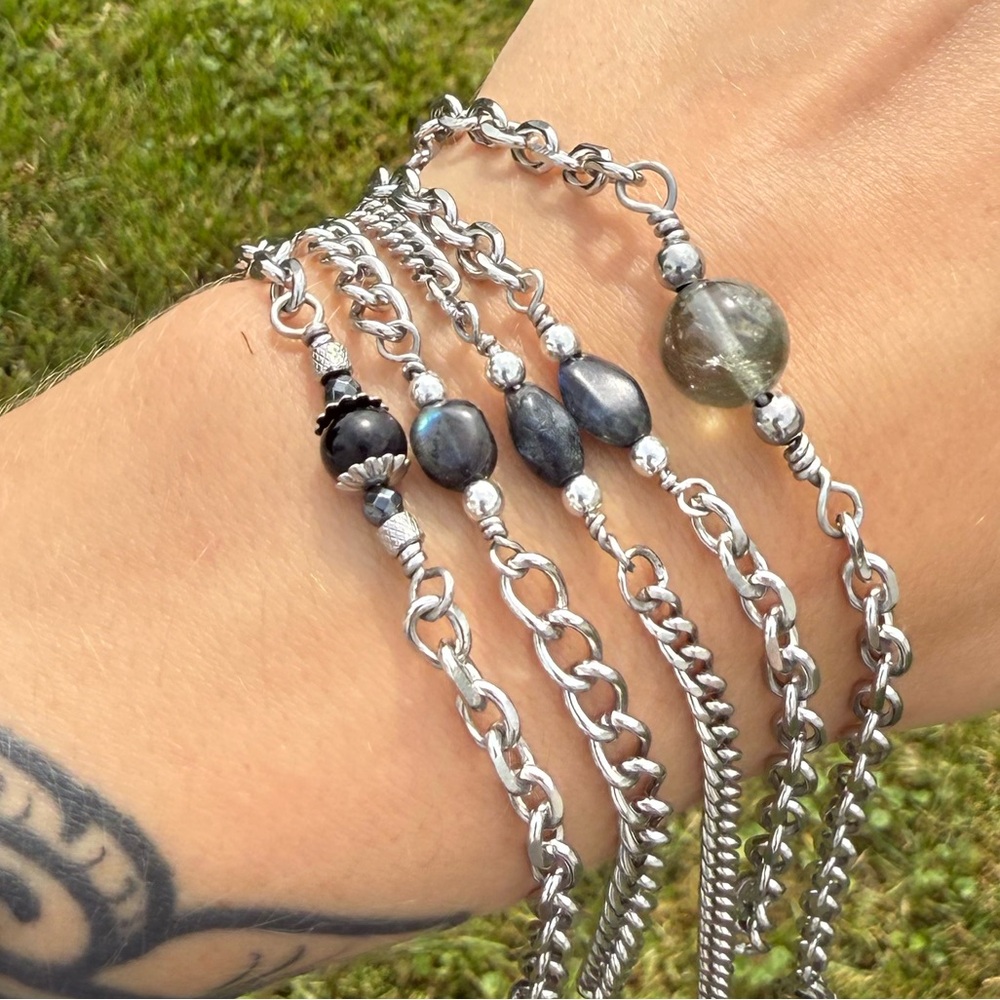 💕 Minimalist Soul Gems 💎 - (1)Please See Listing For Choice Bracelet OR Necklace - Picture 5 of 11